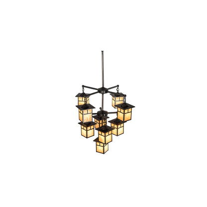 Hyde Park T Mission 9 Light 34" Wide Chandelier