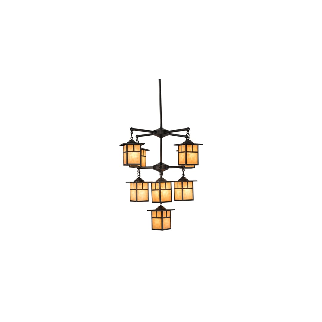 Hyde Park T Mission 9 Light 34" Wide Chandelier