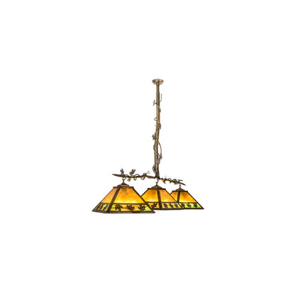 3 Light 66" Wide Linear Pendant