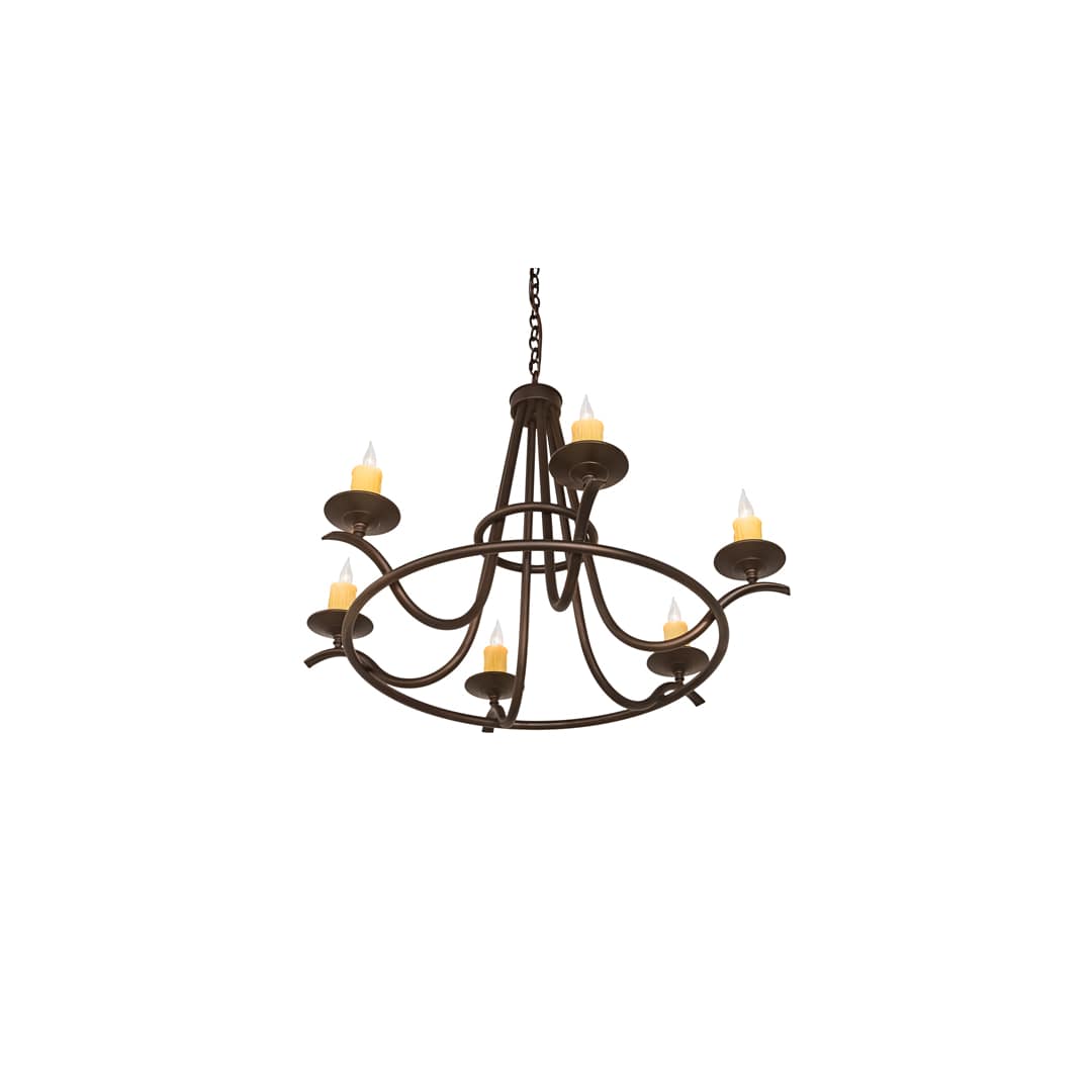 Octavia 6 Light 36" Wide Taper Candle Style Chandelier