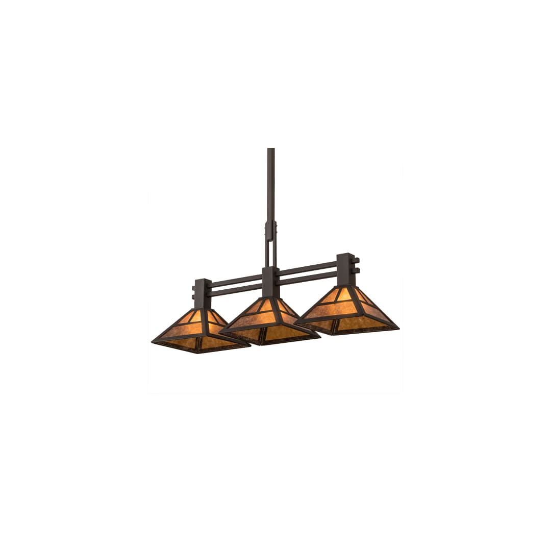 3 Light 40" Wide Linear Pendant