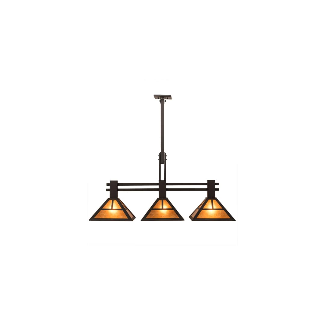 3 Light 40" Wide Linear Pendant