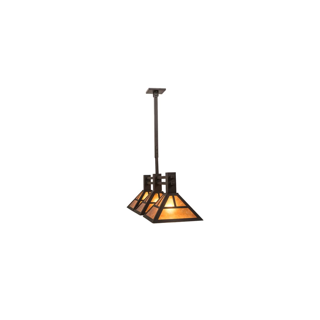 3 Light 40" Wide Linear Pendant
