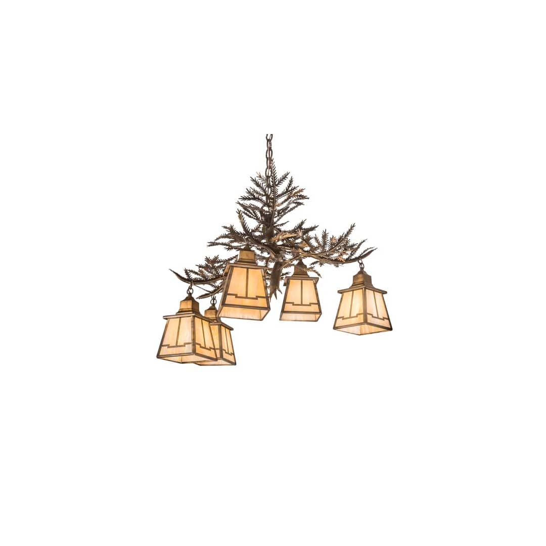 Pine Branch 5 Light 30" Wide Chandelier