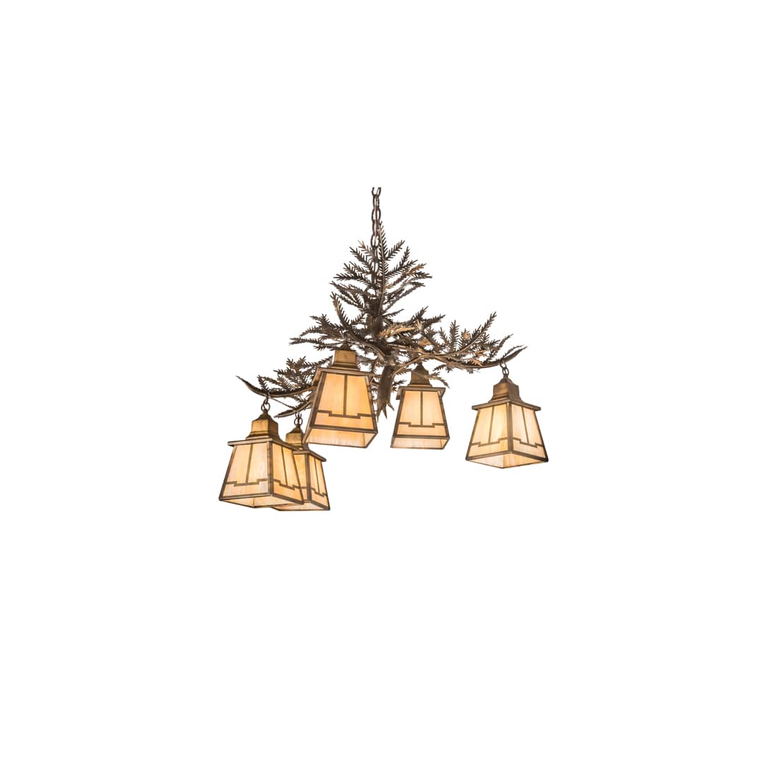 Pine Branch 5 Light 30" Wide Chandelier