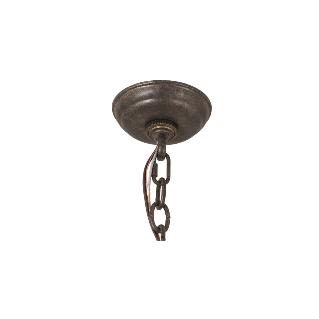 6 Light 33" Wide Taper Candle Pendant