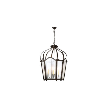 6 Light 33" Wide Taper Candle Pendant