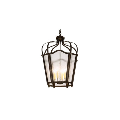 4 Light 22" Wide Taper Candle Pendant