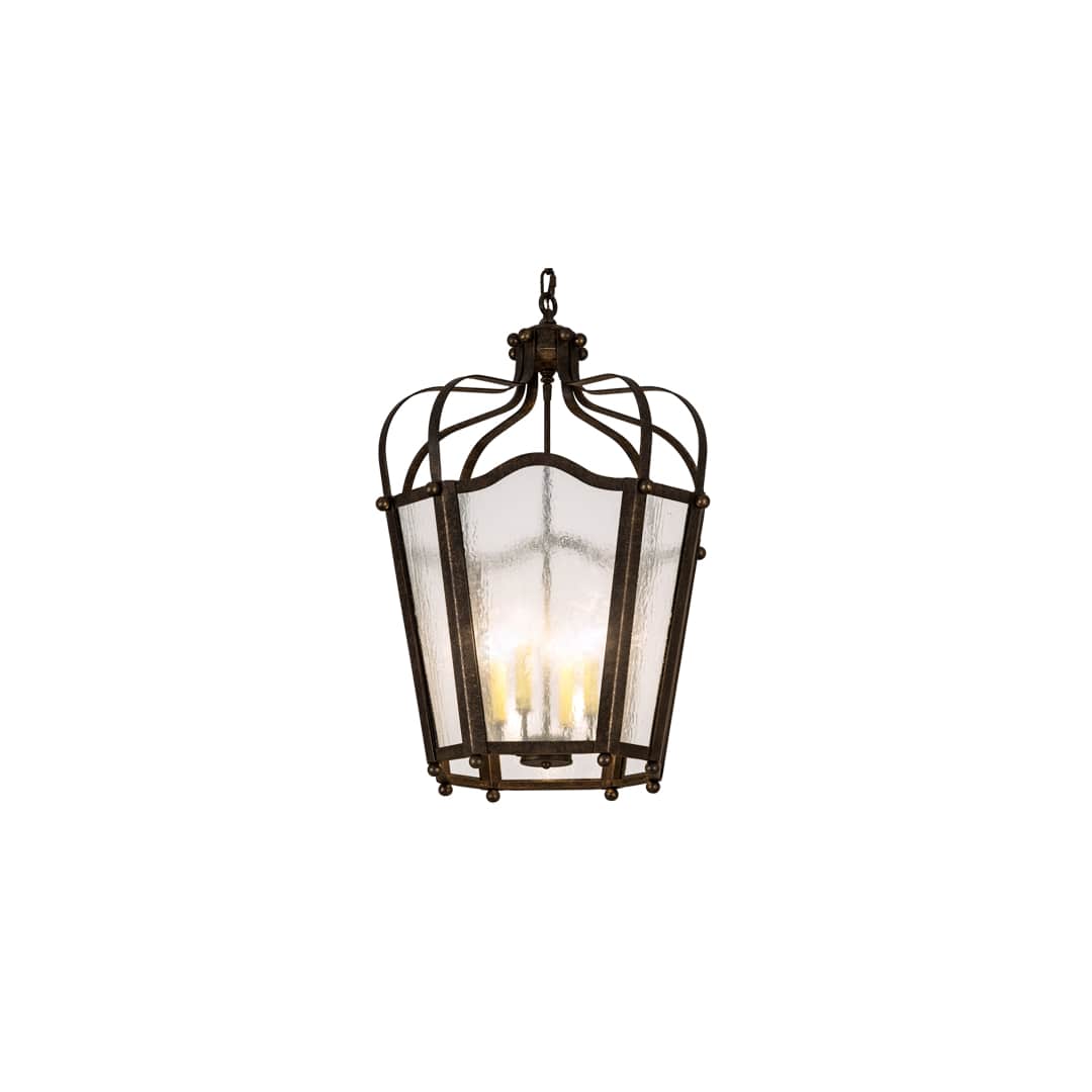 4 Light 22" Wide Taper Candle Pendant