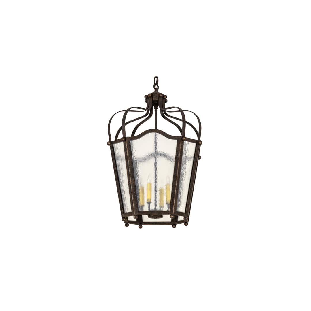 4 Light 22" Wide Taper Candle Pendant