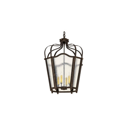 4 Light 22" Wide Taper Candle Pendant