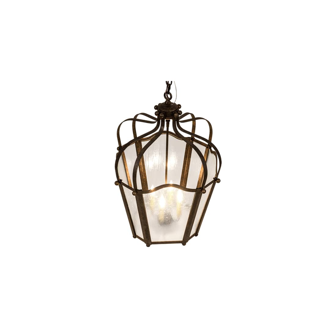4 Light 22" Wide Taper Candle Pendant