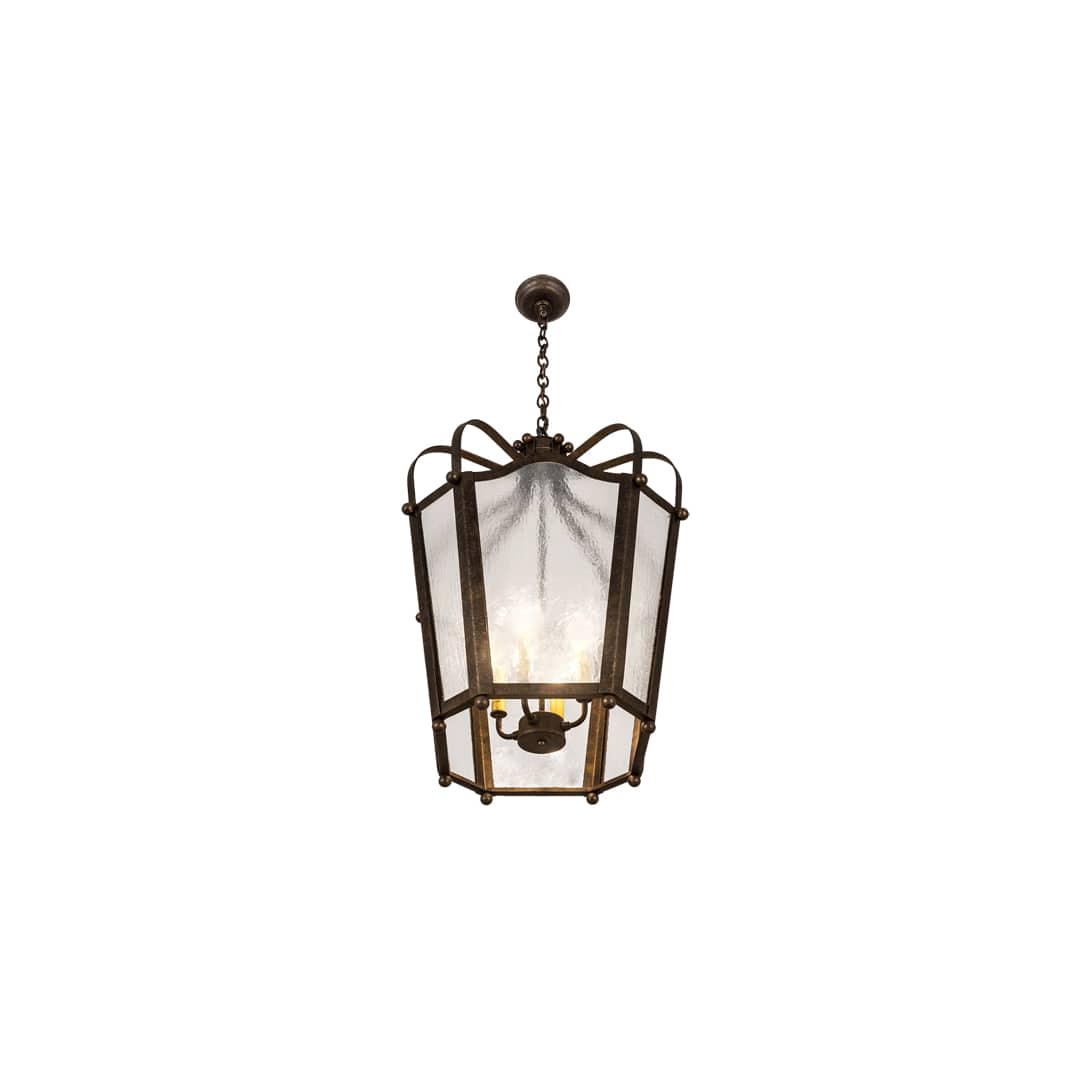 4 Light 22" Wide Taper Candle Pendant