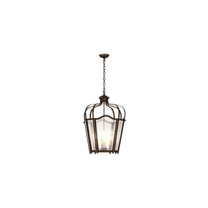 4 Light 22" Wide Taper Candle Pendant