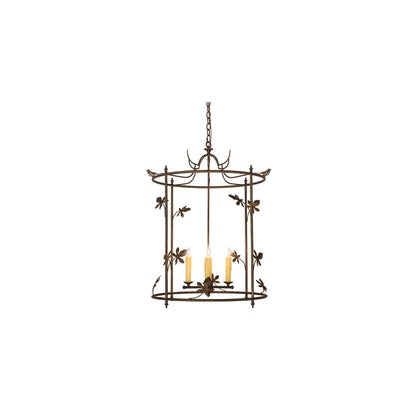 4 Light 25" Wide Taper Candle Pendant