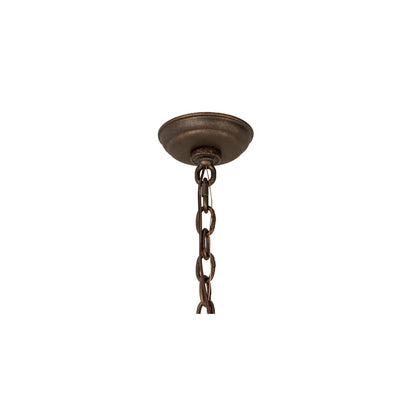 4 Light 25" Wide Taper Candle Pendant