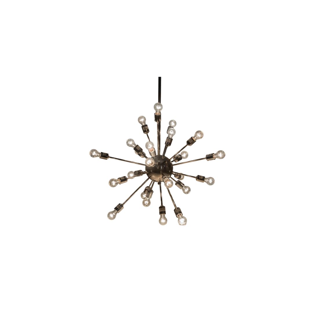 24 Light 36" Wide Abstract Pendant