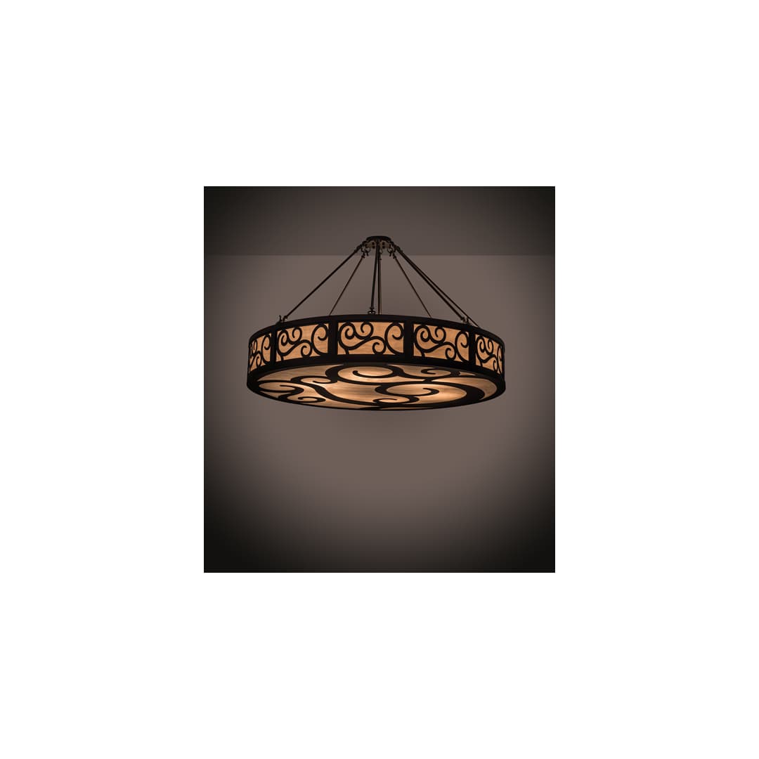 Dean 6 Light 48" Wide Semi-Flush Drum Ceiling Fixture