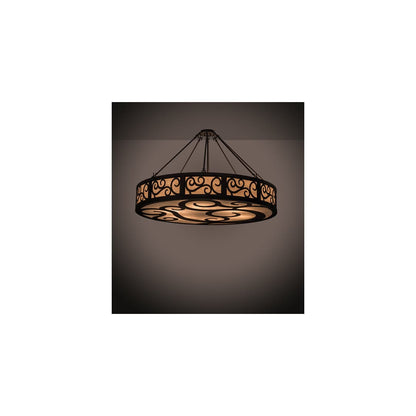 Dean 6 Light 48" Wide Semi-Flush Drum Ceiling Fixture