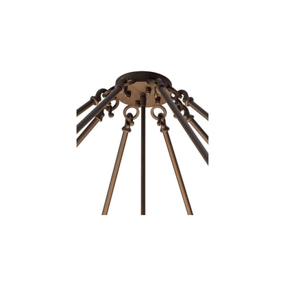 Dean 6 Light 48" Wide Semi-Flush Drum Ceiling Fixture