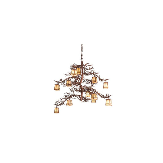 Pine Branch 12 Light 44" Wide Chandelier