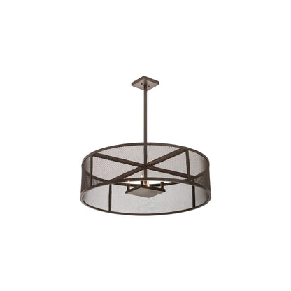 4 Light 36" Wide Cage Pendant