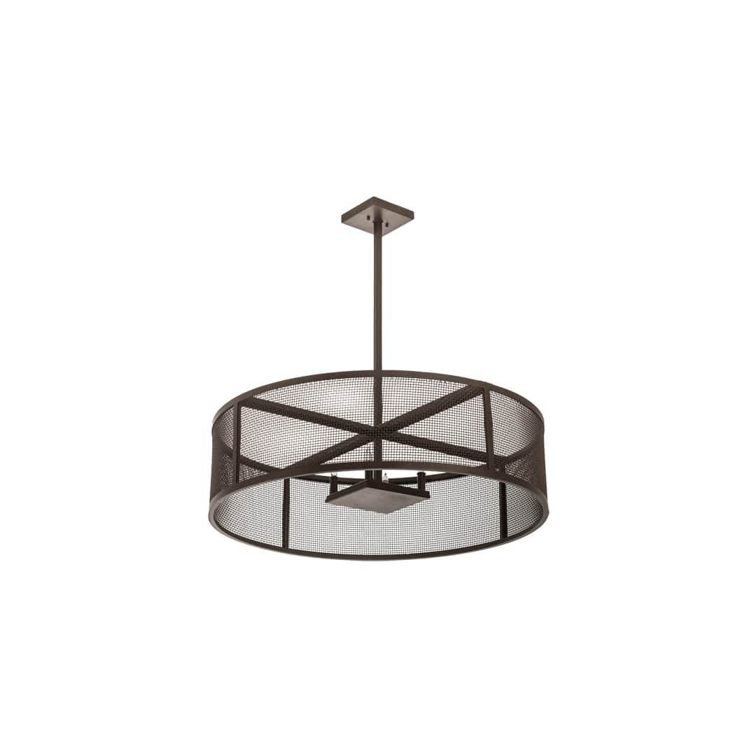 4 Light 36" Wide Cage Pendant