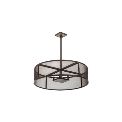 4 Light 36" Wide Cage Pendant