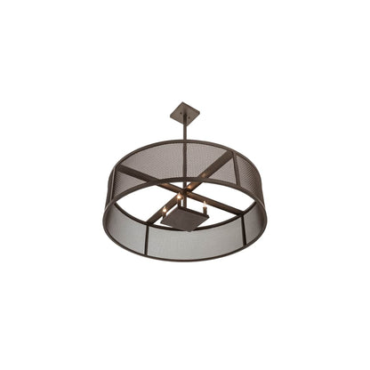 4 Light 36" Wide Cage Pendant