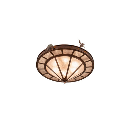 Boulders 6 Light 32" Wide Semi-Flush Ceiling Fixture