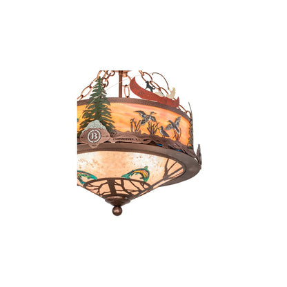 4 Light 16" Wide Pendant
