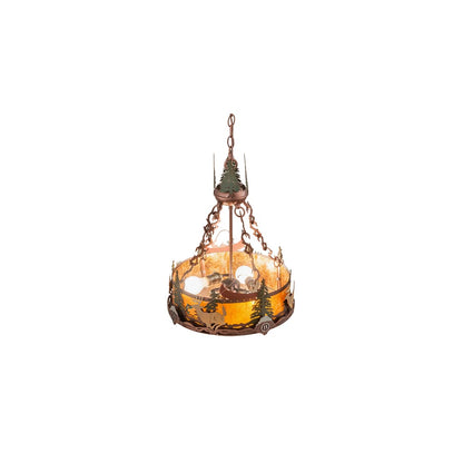 3 Light 16" Wide Pendant