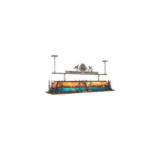 9 Light 72" Wide Billiard Linear Pendant