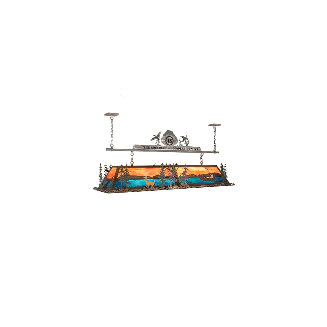 9 Light 72" Wide Billiard Linear Pendant