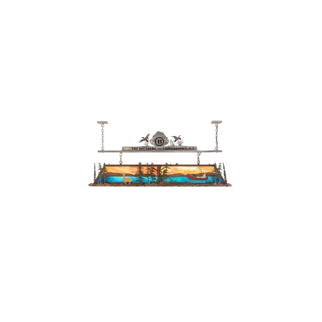 9 Light 72" Wide Billiard Linear Pendant