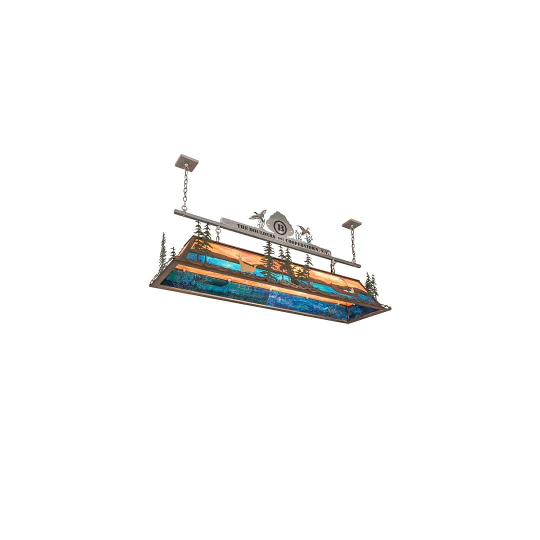 9 Light 72" Wide Billiard Linear Pendant