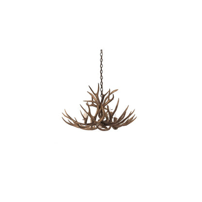 Antlers 4 Light 33" Wide Antler Candle Style Chandelier