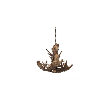 Antlers 10 Light 33" Wide Antler Candle Style Chandelier