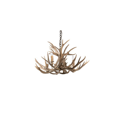 Antlers 4 Light 30" Wide Antler Candle Style Chandelier