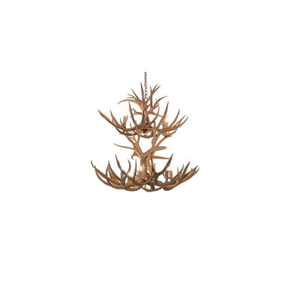 Antlers 12 Light 42" Wide Antler Candle Style Chandelier