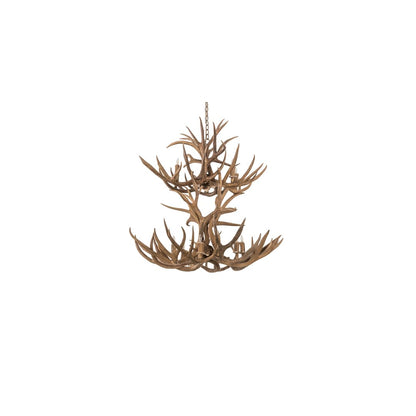 Antlers 12 Light 42" Wide Antler Candle Style Chandelier
