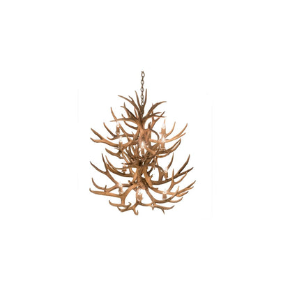 Antlers 12 Light 42" Wide Antler Candle Style Chandelier