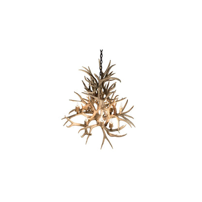 Antlers 8 Light 38" Wide Antler Candle Style Chandelier