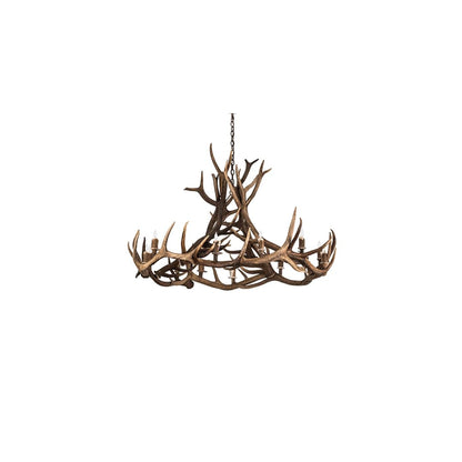 Antlers 12 Light 56" Wide Antler Candle Style Chandelier