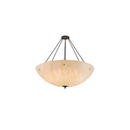 Madison 8 Light 48" Wide Semi-Flush Bowl Ceiling Fixture - Timeless Bronze Finish