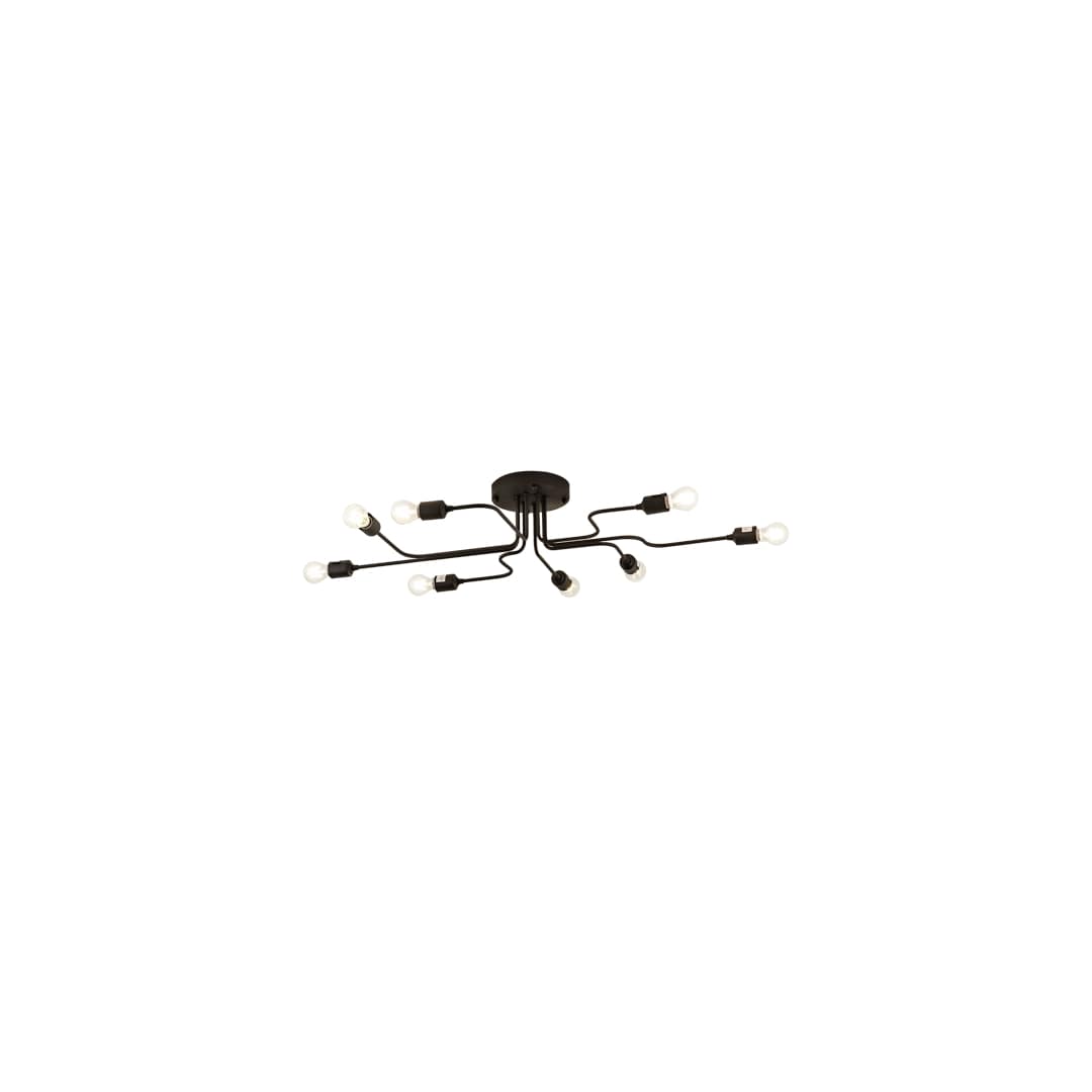 PipeDream Alva 8 Light 44" Wide Semi-Flush Linear Ceiling Fixture