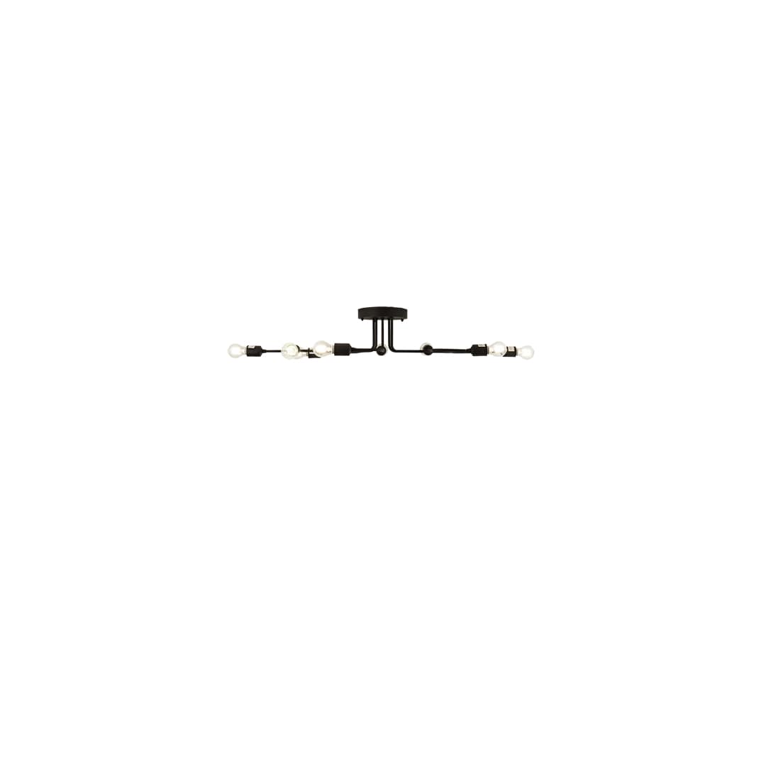 PipeDream Alva 8 Light 44" Wide Semi-Flush Linear Ceiling Fixture