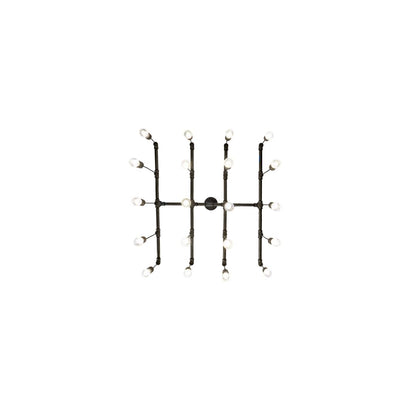 20 Light 51" Wide Abstract Linear Pendant