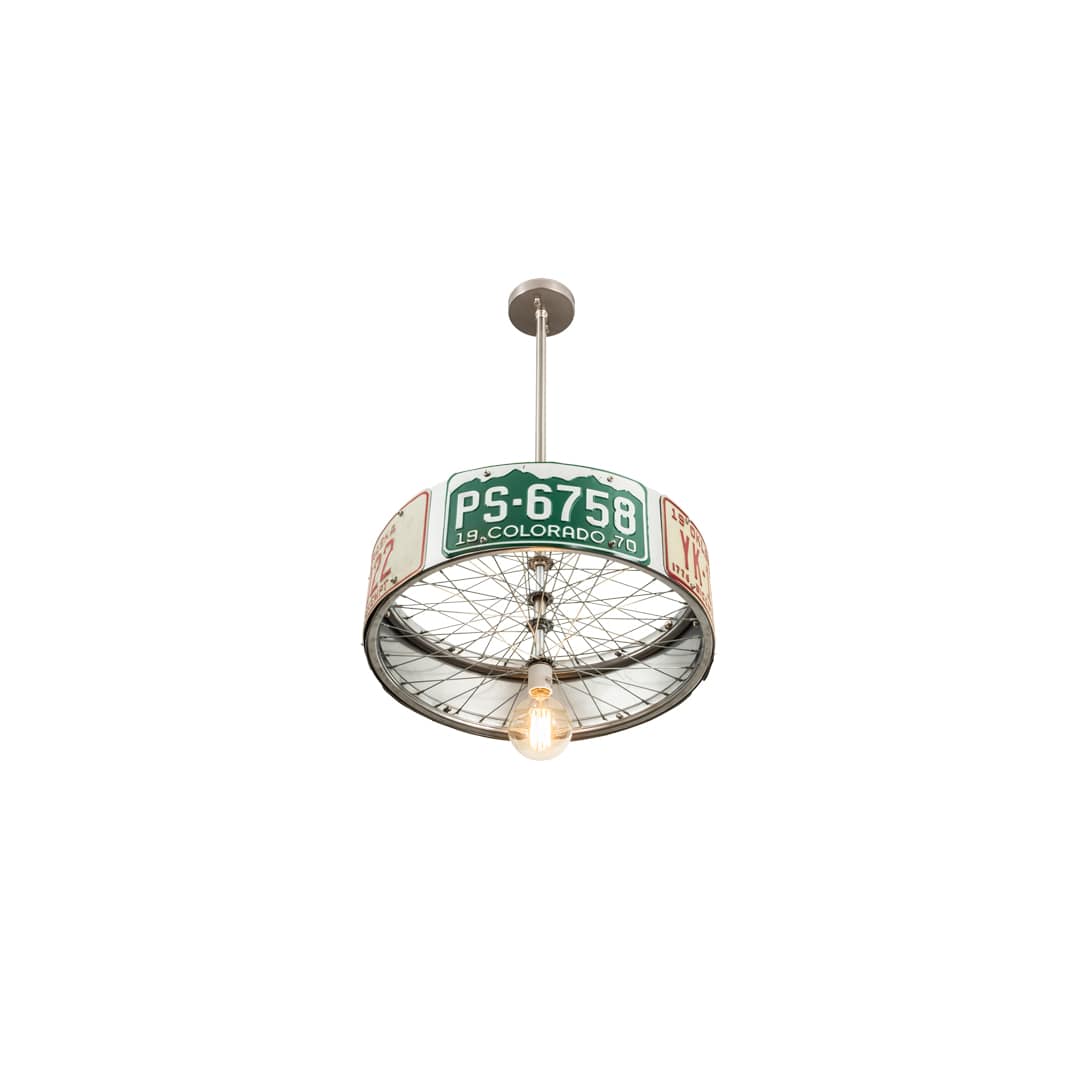 22" Wide Abstract Pendant