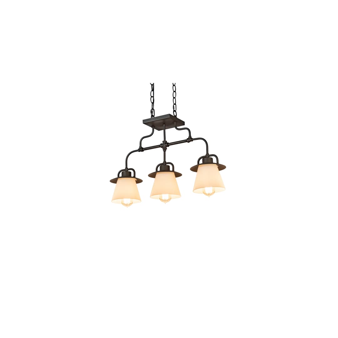 3 Light 24" Wide Linear Pendant